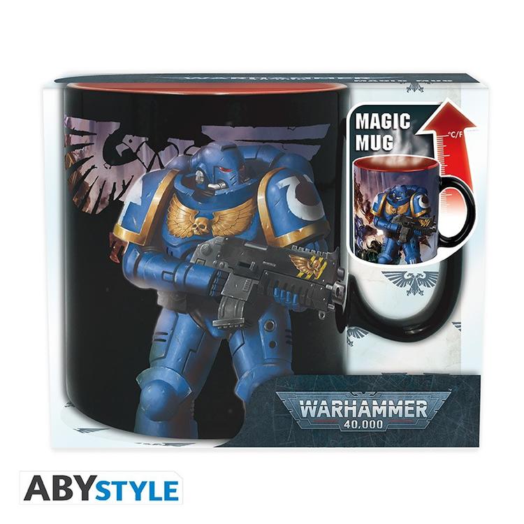 ABYstyle - Grande tasse thermo-réactive de 460 ml  -   Warhammer 40.000  -  Loyalistes vs Traitres
