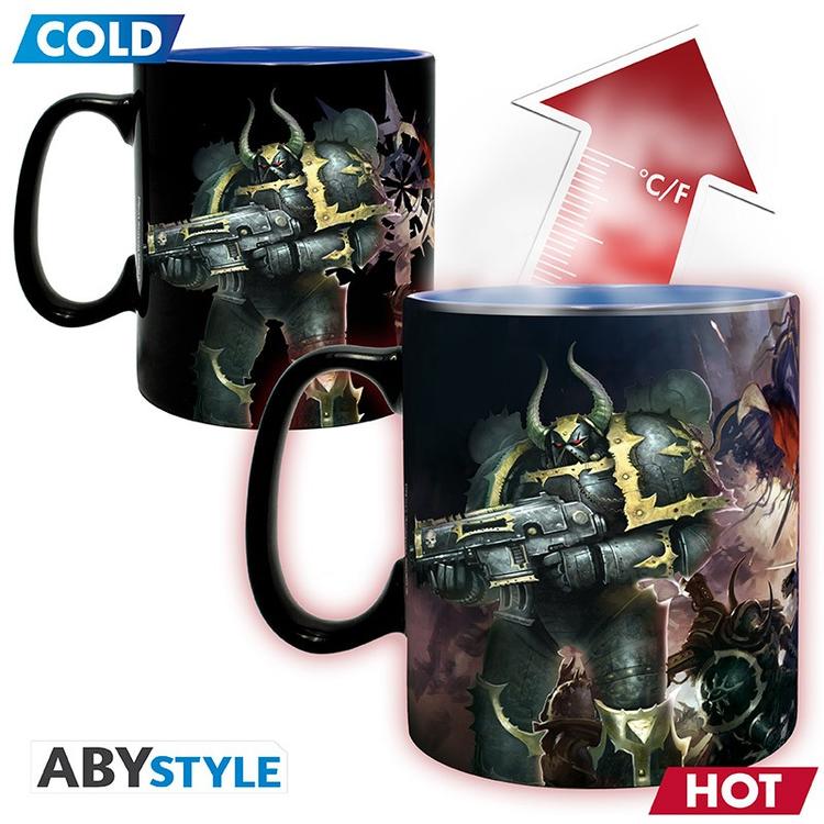ABYstyle - Grande tasse thermo-réactive de 460 ml  -  Warhammer 40.000  -  Loyalistes vs Traitres