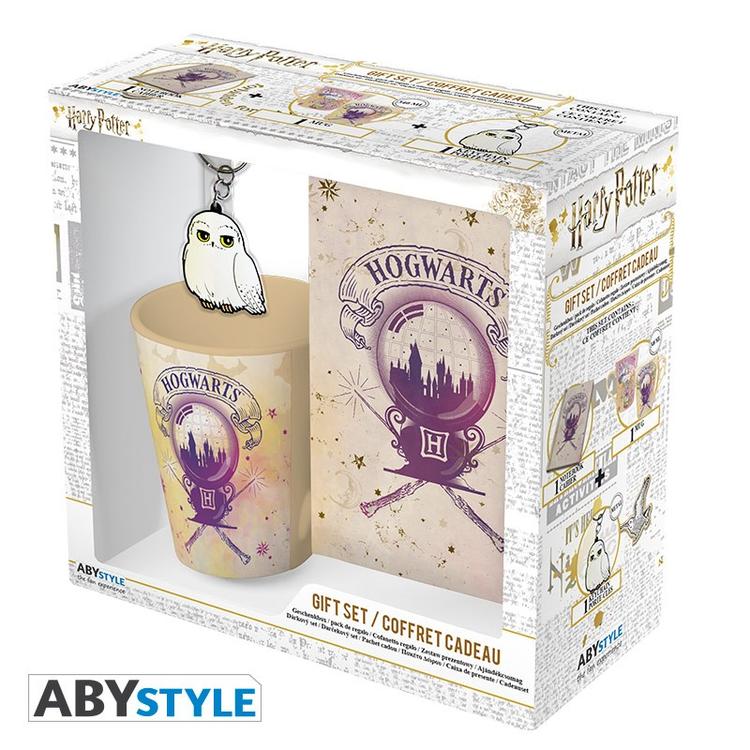 ABYstyle - Coffret Cadeau avec Tasse de 250 ml + porte-clé + cahier à noter  -  Wizarding World Harry Potter