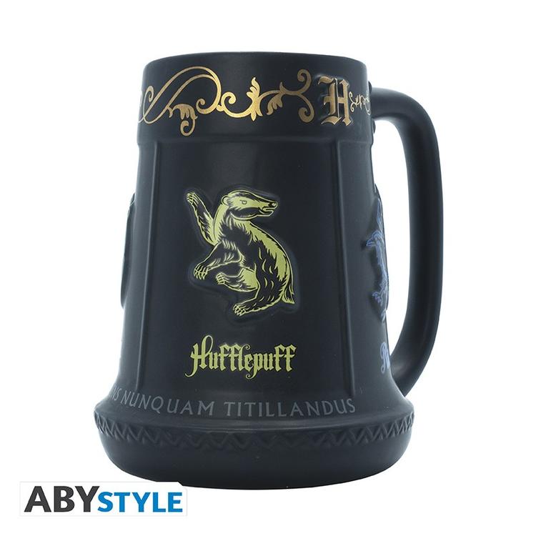 ABYstyle - Très grande tasse 3D des 4 maisons de 650 ml  -   Wizarding World Harry Potter  -