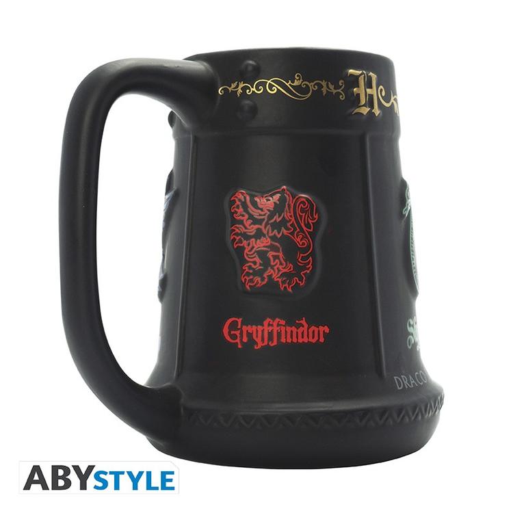 ABYstyle - Très grande tasse 3D des 4 maisons de 650 ml  -  Wizarding World Harry Potter  -