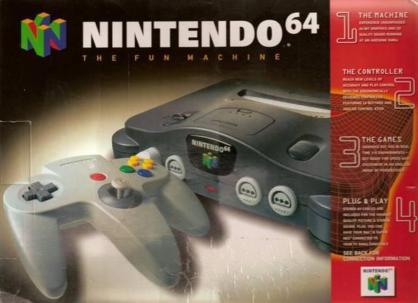Nintendo 64 - Charcoal (Box and Manual included) (used)