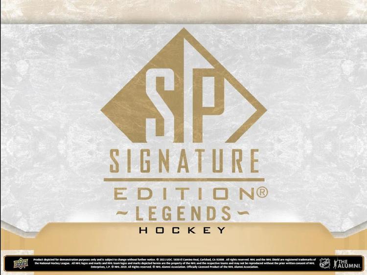 Upper Deck - Booster Hobby - SP Signature Edition Legends Hockey