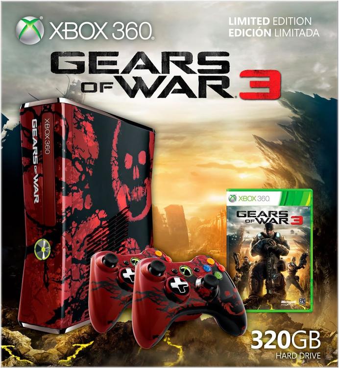 Microsoft Xbox 360 Gears of war 3 Edition - 320GB (Box Included) (used)