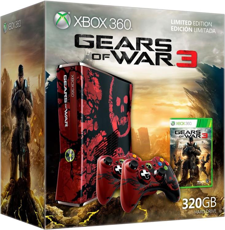Microsoft Xbox 360 Gears of war 3 Edition - 320GB (Box Included) (used)