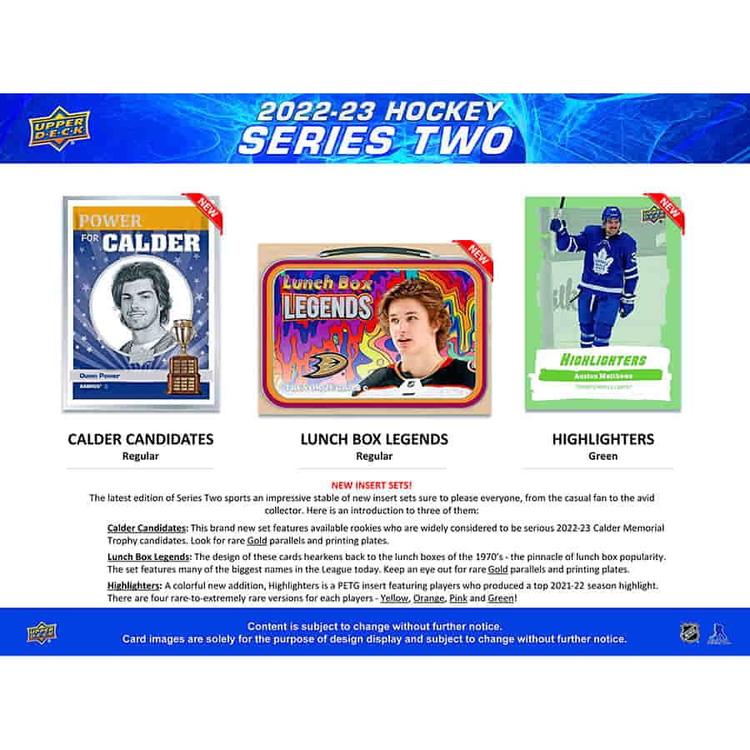 Upper Deck - Booster Hobby - 2022-23 hockey series two