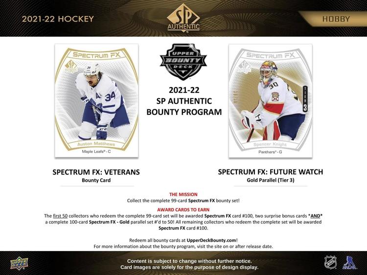 Upper Deck - Booster Hobby  -  SP Authentic 2021-22 Hockey