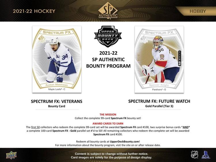 Upper Deck - Booster Hobby - SP Authentic 2021-22 Hockey