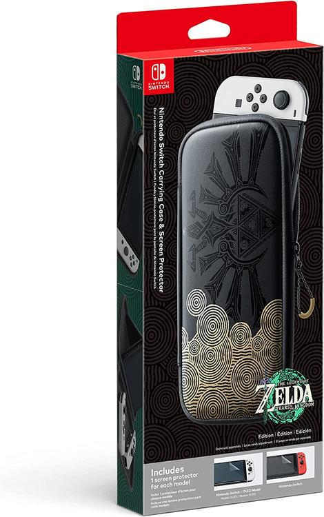 Nintendo - Étuit de transport pour Nintendo Switch + protecteur d'écran édition The Legend of Zelda Tears of the Kindom