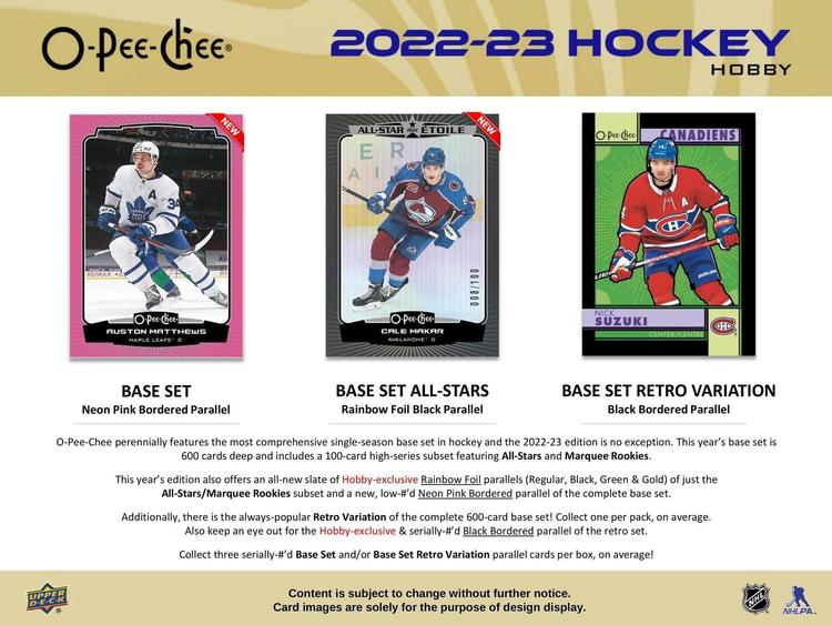 Upper Deck - Booster Hobby - 2022-23 O-Pee-Chee Hockey