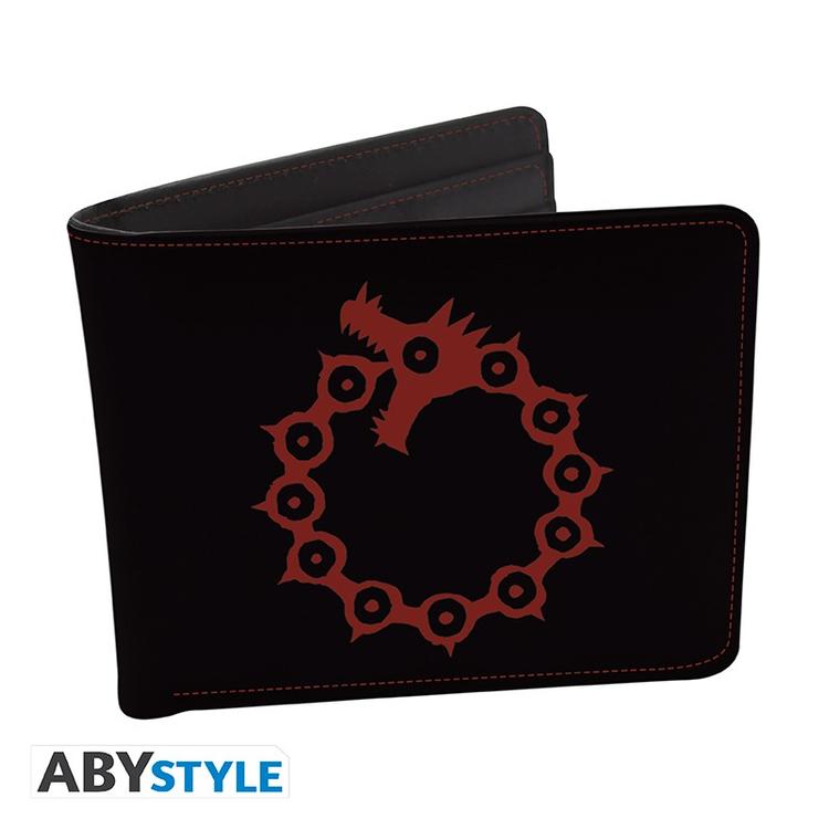 ABYstyle - Coffret cadeau  comprenant un portefeuille à deux volets et un Porte-clés  -  The Seven deadly sins