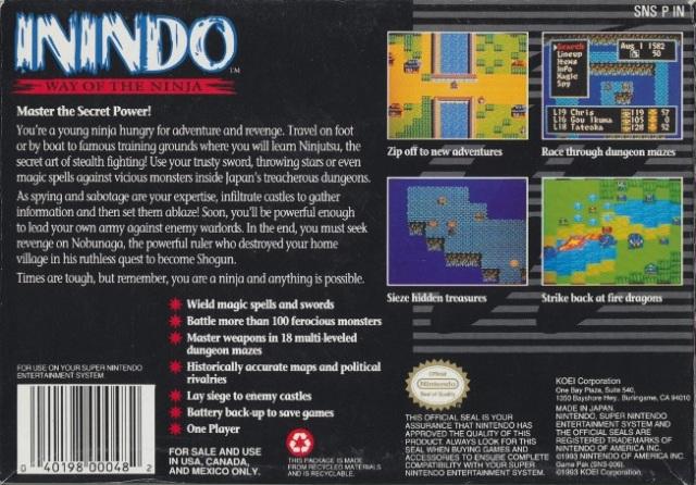Inindo: Way of the Ninja (usagé)