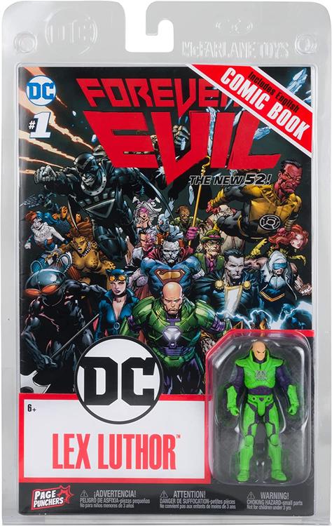 McFarlane - Figurine DC de 7.6cm avec English Comic book -  Forever Evil The new 52!  -  Lex Luthor