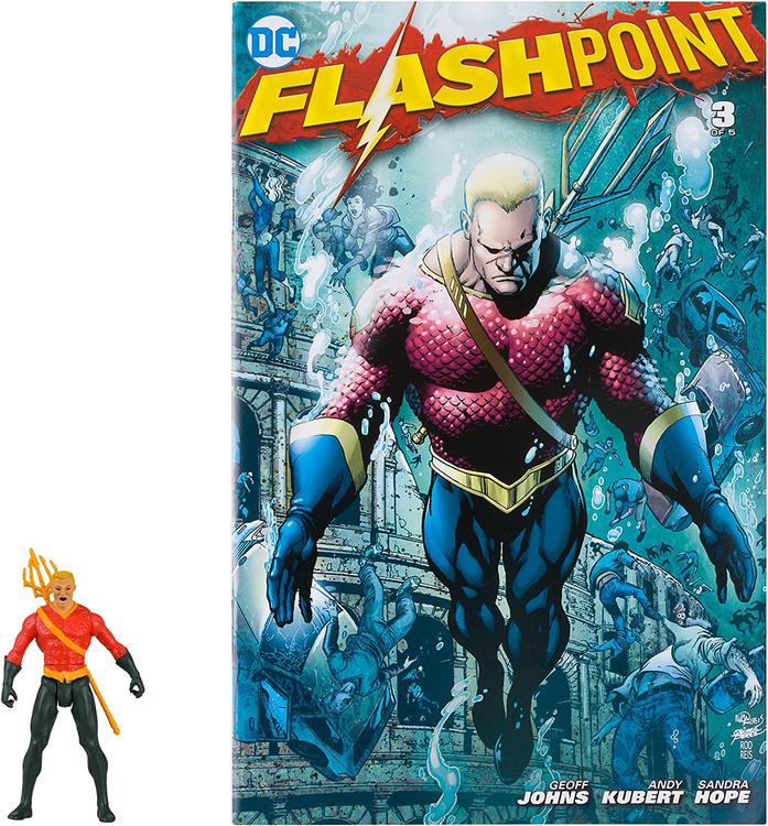 McFarlane - Figurine DC de 7.6cm avec English Comic book -  FlashPoint  -  Aquaman