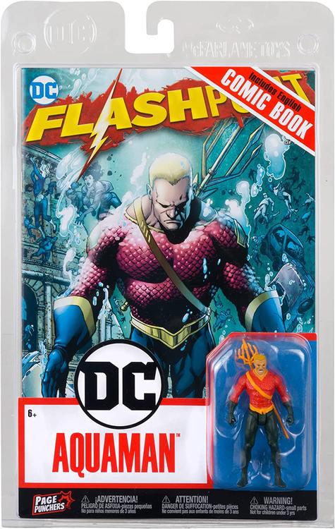 McFarlane - Figurine DC de 7.6cm avec English Comic book -  FlashPoint  -  Aquaman