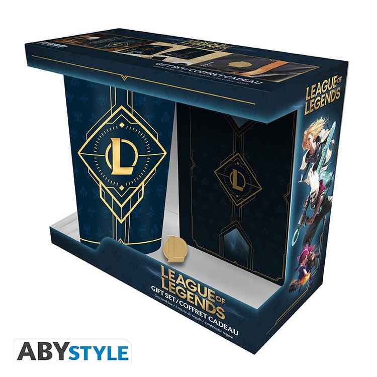 ABYstyle - Coffret Cadeau avec Tasse de 400 ml + broche + cahier de note  -  League of Legends