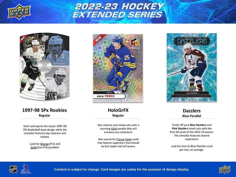 Upper Deck - Booster Hobby - 2022-23 Hockey Extended Series