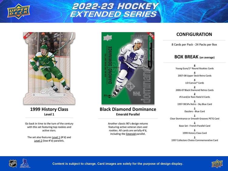 Upper Deck - Booster Hobby - 2022-23 Hockey Extended Series