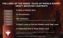 Magic The Gathering - Draft Boosters  -  The Lord of the Rings - Tales of Middle-Earth