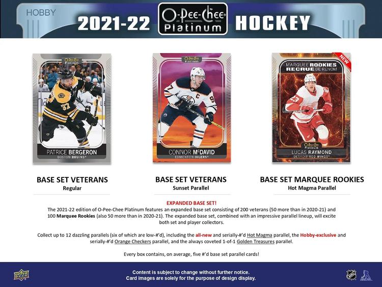 Upper Deck - Booster Hobby - 2021-22 Hockey O-Pee-Chee Platinum