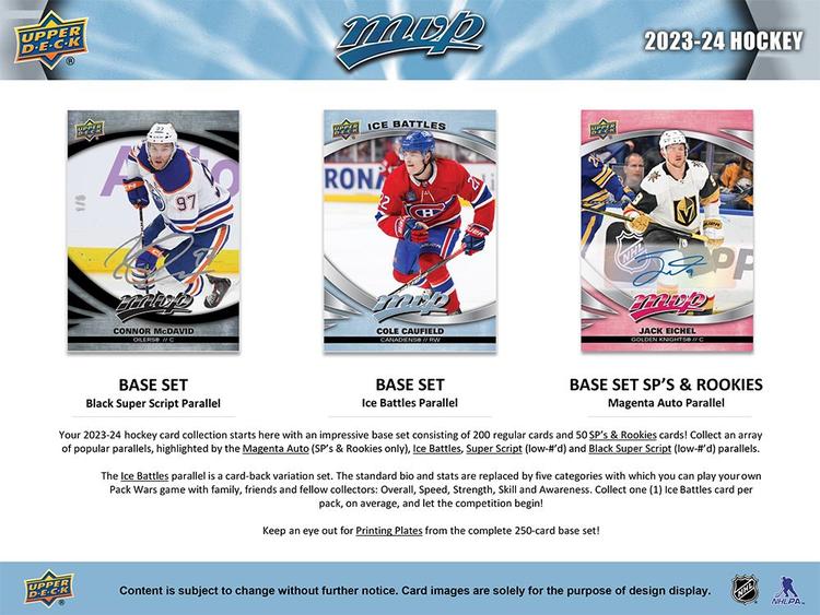 Upper Deck - Booster Hobby - MVP 2023-24 Hockey