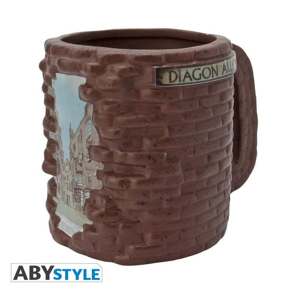 ABYstyle - Tasse 3D de 500 ml  -  Wizarding World Harry Potter  -  Diagon Alley