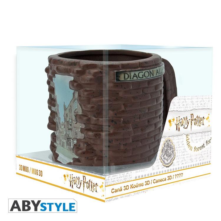 ABYstyle - Tasse 3D de 500 ml  -  Wizarding World Harry Potter  -  Diagon Alley