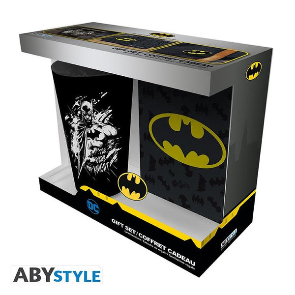 ABYstyle - Coffret Cadeau avec Tasse de 400 ml + broche + cahier de note  -  DC Comics Batman