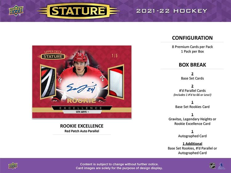 Upper Deck - Hobby Booster Box - Stature 2021-22 hockey