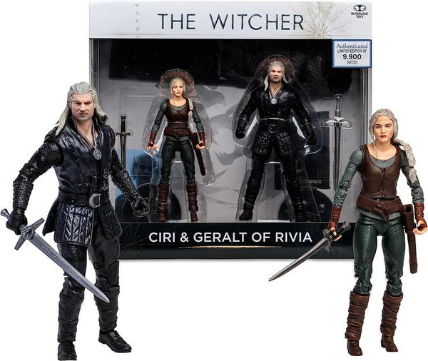 McFarlane - Figurine action de 17.8cm  -  The Witcher  -  Ciri & Geralt of Rivia