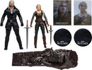McFarlane - Figurine action de 17.8cm  -  The Witcher  -  Ciri & Geralt of Rivia