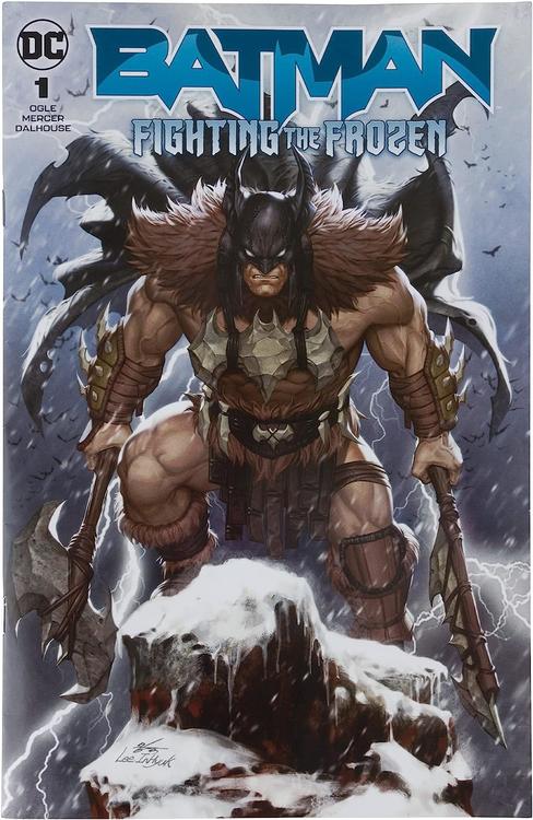 McFarlane - DC Direct - Figurine DC de 17.8cm  -  DC Batman fighting the frozen Comic book inclus  -  Batman
