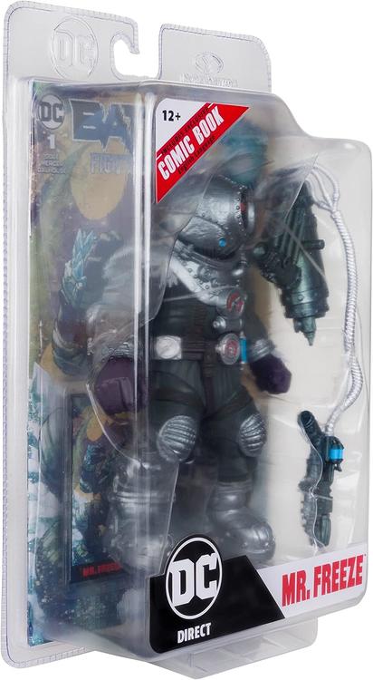 McFarlane - DC Direct - Figurine DC de 17.8cm  -  DC Batman fighting the frozen Comic book inclus  -  Mr. Freeze