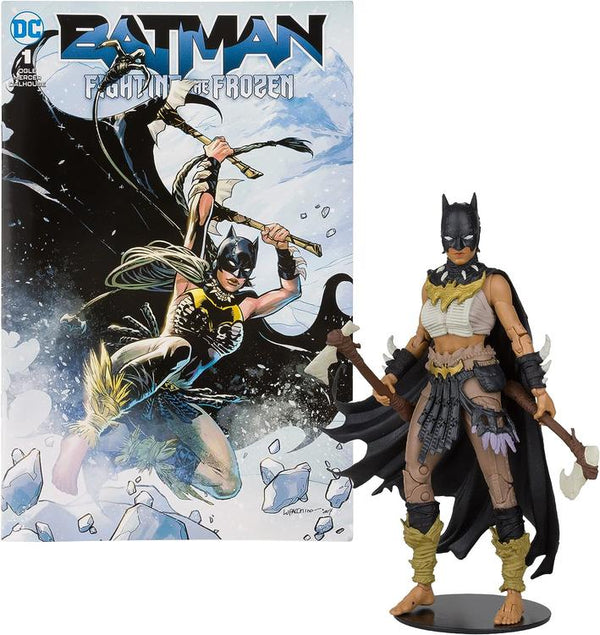 McFarlane - DC Direct - Figurine DC de 17.8cm  -  DC Batman fighting the frozen Comic book inclus  -  Batgirl