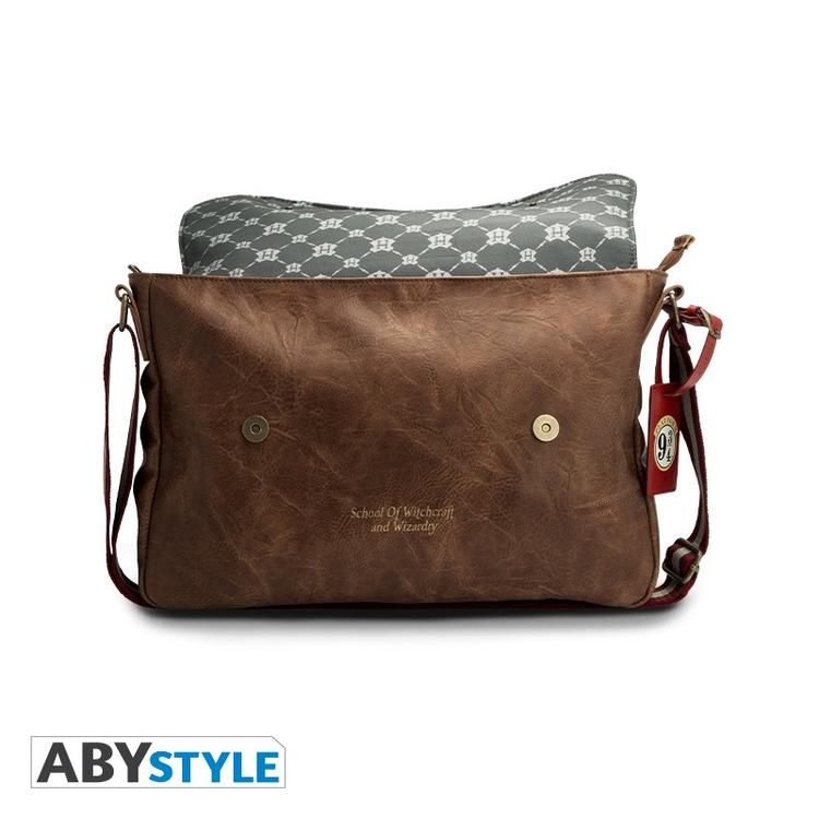 ABYstyle - Sac bandoulière en cuir brun - Wizarding Word of Harry Potter  -  Hogwarts Alumni