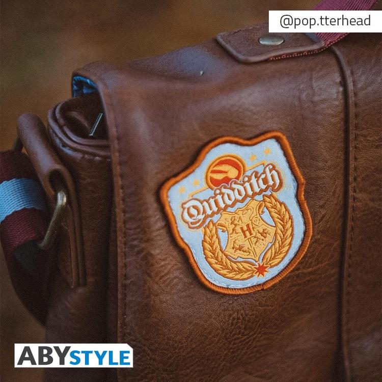 ABYstyle - Sac bandoulière en cuir brun - Wizarding Word of Harry Potter  -  Hogwarts Alumni