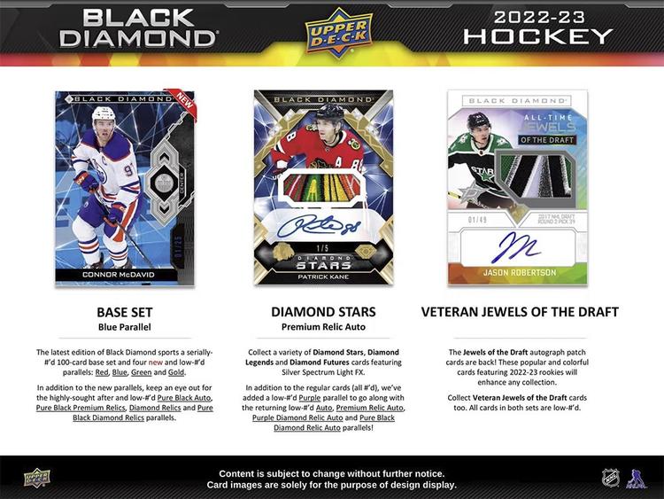 Upper Deck - Hobby Booster Box - Black Diamond 2022-23 Hockey