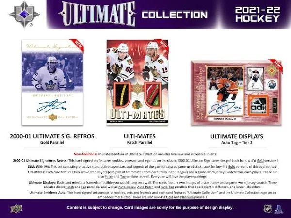 Upper Deck - Hobby Booster Box - Ultimate collection 2021-22 Hockey