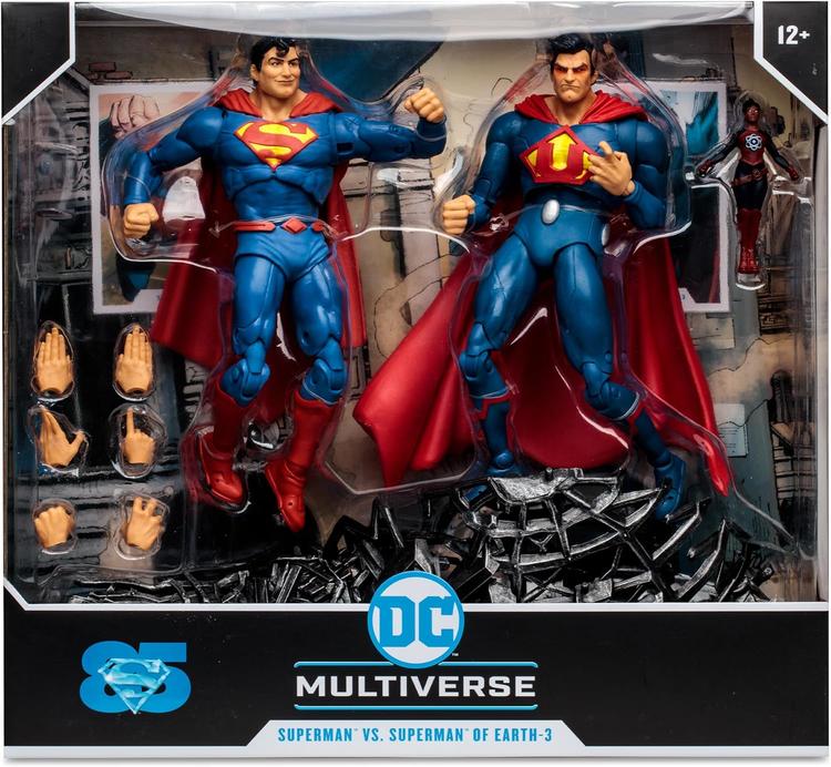 McFarlane - Figurine action de 17.8cm  -  DC Multiverse  -  Superman vs Superman of earth-3