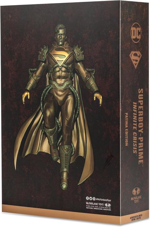 McFarlane - Gold Label collection  -  Figurine action de 17.8cm  -  Authenticated limited edtion 4010 PCS  -  Superboy-prime  -  Infinite crisis patina edition