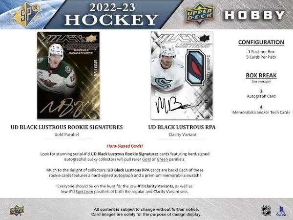 Upper Deck - Hobby Booster Box - SPX 2022-23 Hockey