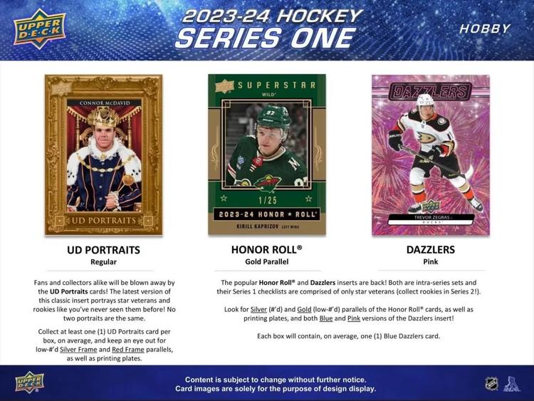 Upper Deck - Booster Hobby - 2023-24 Hockey Series One