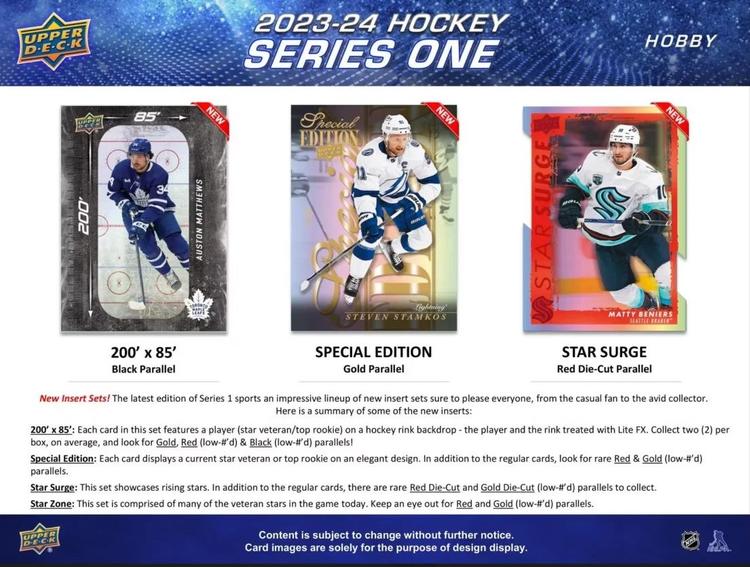 Upper Deck - Booster Hobby - 2023-24 Hockey Series One