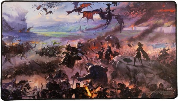 Ultra Pro Playmat - Tapis de jeu cousu en noir  -  Magic The Gathering  -  The Lord of the rings Tales of Middle-Earth