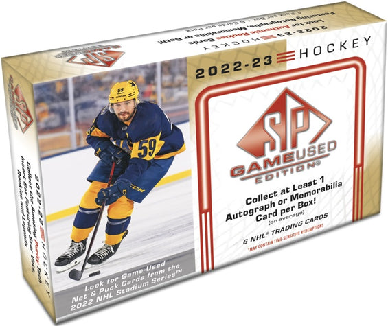 Upper Deck - Hobby Booster Box - SP Game used edition 2022-23 Hockey