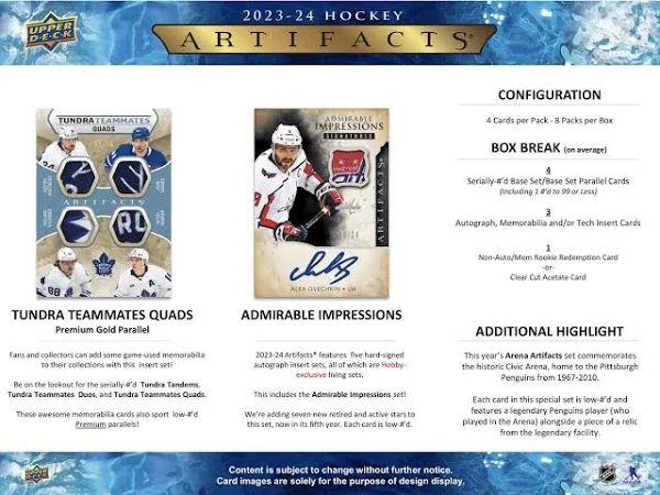 Upper Deck - Booster Hobby - Artifacts 2023-24 Hockey