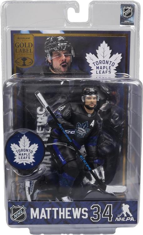 McFarlane - Gold Label collection  -  Figurine statue de 17.8cm  -  NHL Hockey  -  Toronto maple Leafs  -  Matthews 34