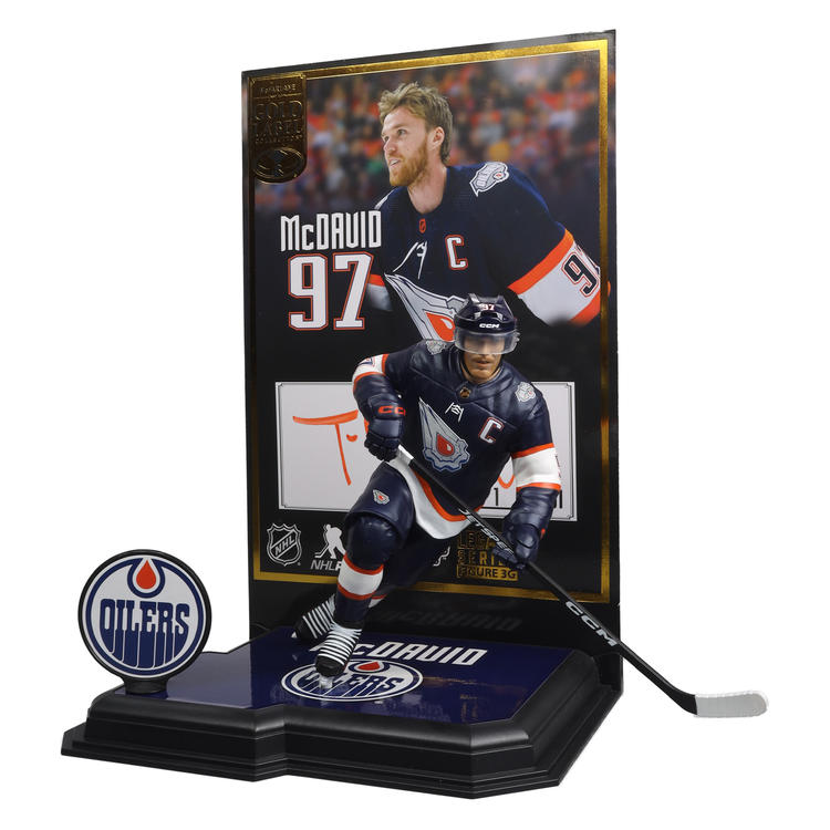 McFarlane - Gold Label collection  -  Figurine statue de 17.8cm  -  NHL Hockey  -  Oilers  -  McDavid 97