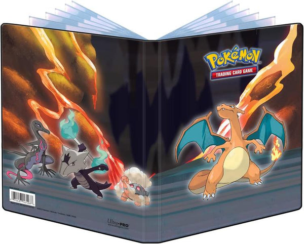 Ultra Pro - Portfolio 4 pochettes - 80 emplacements pour cartes standard + 4 emplacements pour grandes cartes  -  Pokémon  -  Scorching Summit