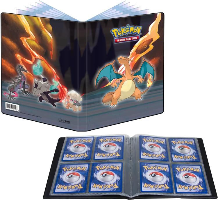 Ultra Pro - Portfolio 4 pochettes - 80 emplacements pour cartes standard + 4 emplacements pour grandes cartes  -  Pokémon  -  Scorching Summit